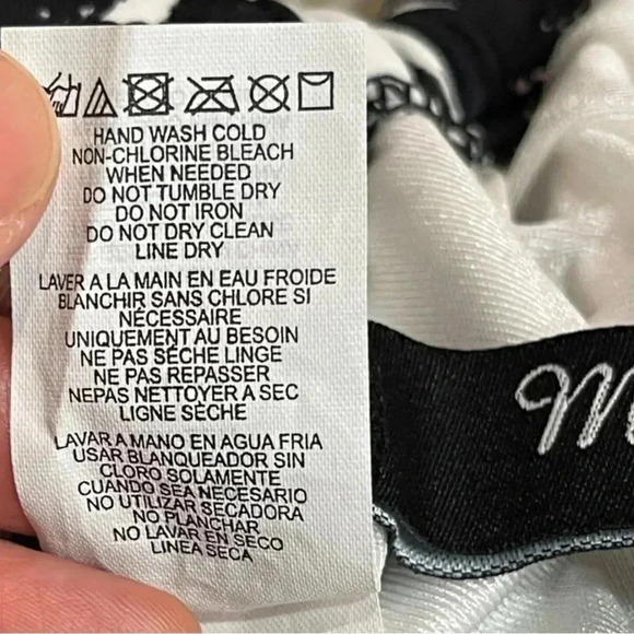 Maxine of Hollywood | Women's Black & White Tankini Swimsuit Plus Size 16 - Picture 5 of 6